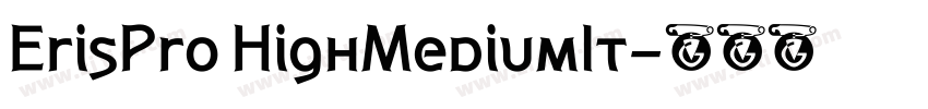 ErisPro HighMediumIt字体转换